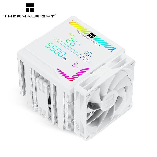 2026 New Launch CPU Cooler Thermalright Peerless Assassin 140 Digital White CPU Cooler 6 Heatpipes with Magnetic Display