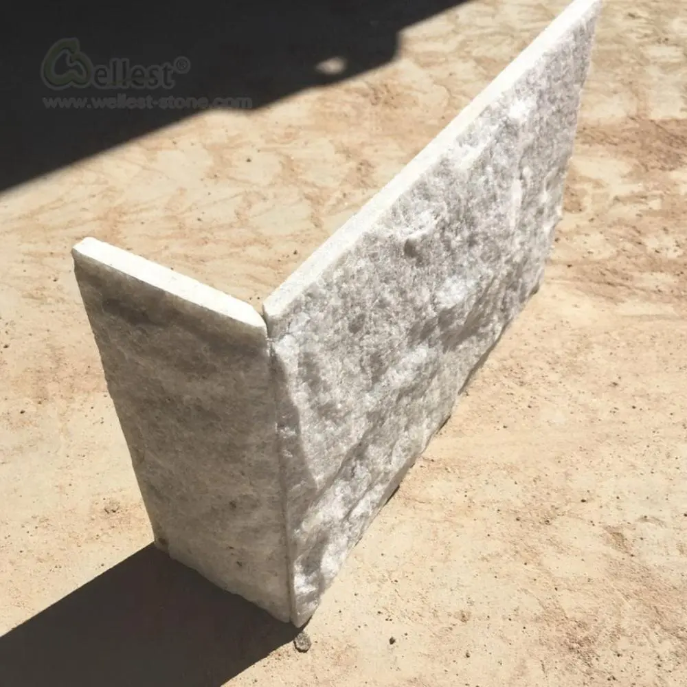गर्म बिक्री सफेद क्वार्टजाइट मशरूम के लिए टाइल बाहरी पत्थर Walling