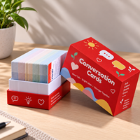 Cartes éducatives personnalisées, cartes flash, cartes à jouer, boîte d'emballage, impression personnalisée, fabricant OEM pour jeux éducatifs