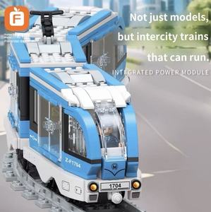 Blocchi da Costruzione per <span class=keywords><strong>Tram</strong></span> Urbano Motorizzato |   Giocattoli per Bambini Compatibili con Lego, Action Figure |   Giocattoli Personalizzati OEM all'Ingrosso per Bambini - Product Image 1