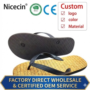 BSCI CE Certified Factory Custom Logo Men's <b>Flip</b> <b>Flops</b> Wood Grain Pattern Soft EVA <b>Beach</b> Sandals OEM Wholesale Footwear - Product Image 1