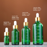 Emballage en stock flacons compte-gouttes d'huile essentielle sérum liquide motif gradué ambre 50ml 30ML flacon compte-gouttes en verre avec échelle