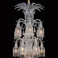 Lustre de mariage suspendu en cristal européen, luminaires suspendus longs pour hôtels de luxe, lustre américain de luxe pour hall d'entrée
