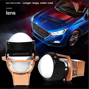 Offre Spéciale E160C 3 pouces lentille de projecteur LED de voiture 65W 7000LM avec ventilateur hydraulique et phare à double coupe réfléchissante pour Benz pour Audi - Product Image 4