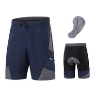 Pantalons courts d'été pour hommes, pantalons de cyclisme avec coussin en éponge de silicone, séchage rapide, respirants, shorts de motocross