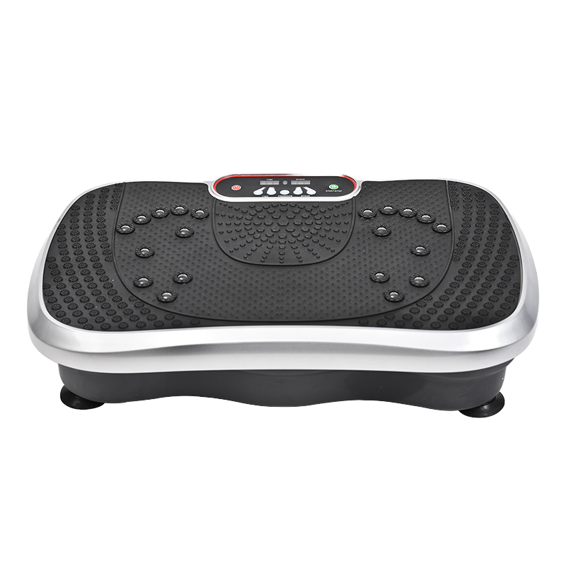 Vibration Plate Machine 54L x 33W x 14H cm with Remote & Resistance Bands - Black, Champagne, Light Coffee