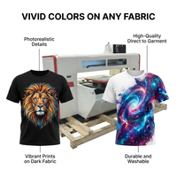 Imprimante DTG industrielle haute vitesse I3200 à double plateforme, machine d'impression automatique de t-shirts pour usine de confection