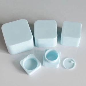 <span class=keywords><strong>5g</strong></span> 10g 20g 30g 50g vuông màu trắng mờ kem Jar container màu hồng màu xanh đen nhựa mắt chai kem - Product Image 4