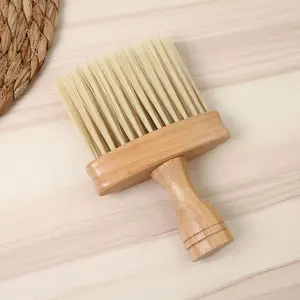 Wholesale Wooden Handle Cleaning Brush For Keyboard Dust, Neck Haircut Brush Face Hair Shaving Cleaning Brush