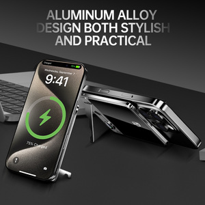 Batería Externa Magnética <span class=keywords><strong>de</strong></span> Aleación <span class=keywords><strong>de</strong></span> Aluminio <span class=keywords><strong>de</strong></span> Última Tendencia 2026, 10000mAh, 20W con Cable, 15W Inalámbrica, con Pantalla LED para Dispositivos Móviles - Product Image 6