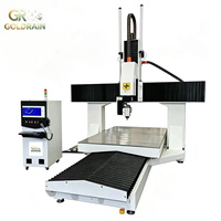 Router CNC de 5 Ejes con PLC Syntec para Construcción de Embarcaciones de Madera, Uso Doméstico, Motor de Eje Único, Mesa Multifuncional Móvil, Equipo de Mecanizado