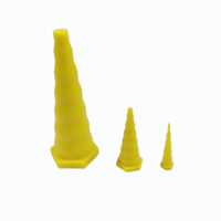 Tunnel d'oreille double flare en silicone rouge vif pour piercing, produit en caoutchouc
