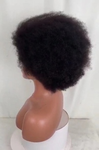 Pelucas Cortas de Cabello Humano <span class=keywords><strong>Afro</strong></span> Rizado con Doble Trama de 13*4 - Product Image 5
