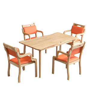 Juego de Mesa y Sillas de Madera Maciza para Personas Mayores, Rectangular de 120 cm, para Residencias de Ancianos y Centros de Cuidado para Personas Mayores - Product Image 5