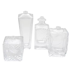 Clear <b>Empty</b> Perfume <b>Glass</b> <b>Bottle</b> Fragrance Thick Bottom <b>Glass</b> <b>Bottle</b> with Black Gap - Product Image 5