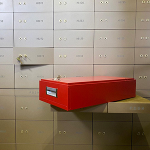 Traditional Safe Deposit <b>Box</b> Vintage Design Safe <b>Box</b> with Dual Key <b>Lock</b> for Valueables - Product Image 4