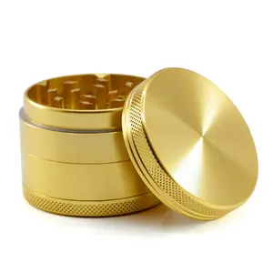 Hot Selling 63MM Aluminium Alloy Manual Grinders Smoking Accessories Customized 4 Layers Tobacco Grinder