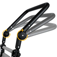 Nouveau chariot de voyage multi-terrain pour bébé, pliable et rétractable, poussette-chariot utilitaire à pousser et à tirer, vente chaude