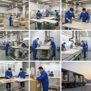 Mesa de TV <span class=keywords><strong>DREAMER</strong></span> de Madera Resistente y Ecológica, Estilo Americano Simple, con Diseño que Ahorra Espacio y Fácil Montaje para Sala de Estar - Product Image 6