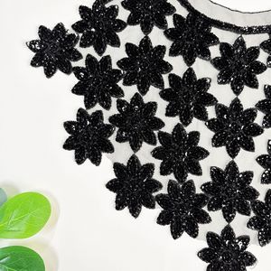 Nuevo Cuello Falso Versátil <span class=keywords><strong>con</strong></span> Bordado Floral 3D a Máquina, Adorno de Encaje y Lentejuelas para Bolsos y Vestidos de Noche - Product Image 5