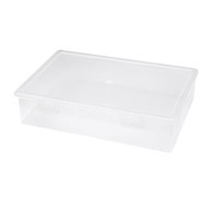 Boîte de rangement pour documents A4, certificats et cartes d'identité de bureau ; Organisateur de bureau pour livres d'enregistrement de propriété domestique ; Rangement transparent