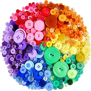 <span class=keywords><strong>Greentime</strong></span> 600-700 Stück Gemischte Farben Sortierte Größen 2-Loch Harzknöpfe für Handwerk Nähen DIY Manuelles Knopfmalen Handgefertigt - Product Image 4