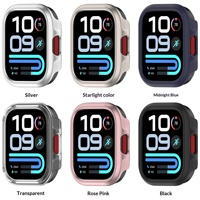 Coque PC ultra-fine avec découpe électroplaquée pour Redmi Watch 6 Lite, protection légère et résistante aux chocs, demi-couverture