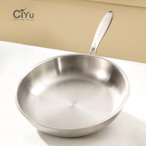 Chảo rán chống dính ba lớp 26-<span class=keywords><strong>32cm</strong></span>, chất liệu thép không gỉ 316, kèm nắp kính - Product Image 1