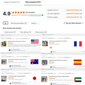 Kingze 4 <span class=keywords><strong>6</strong></span> 9 <span class=keywords><strong>tasses</strong></span> en acier inoxydable avec logo personnalisé <span class=keywords><strong>cafetière</strong></span> Moka pour espresso en verre - Product Image 6