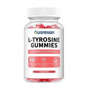 Ausreson 유기농 L 티로신 구미 구미 초점 뇌 건강 메모리 지원 보충 교재 L-티로신 구미 - Product Image 1