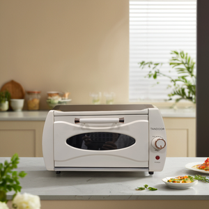 فرن تندور كهربائي 15 لتر للاستخدام المنزلي والفندقي تصميم مطبخ تقليدي شائع للخبز والاحترار - Product Image 4