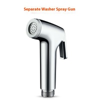 Pistolet de lavage pressurisé ABS pour nettoyage de toilettes, douchette chromée moderne, accessoire de robinetterie de salle de bain