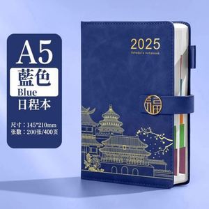 2025 A3 Luxury Hardcover Business <b>Notebook</b> <b>Journals</b> Set Custom Logo PU Leather A5 with Sewing Binding Gift - Product Image 5