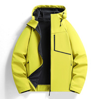 Chaqueta Cortavientos Casual de Invierno para Hombre, con Cremallera, Delgada, Impermeable, Transpirable, con Capucha, Servicio OEM, Ropa de Trabajo para Exteriores