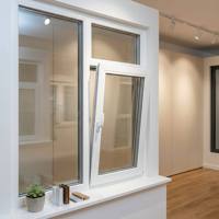 Ventanas Abatibles de Aluminio con Rotura de Puente Térmico, Perfil Ultra Delgado, Alta Seguridad, Personalizables, para América del Norte