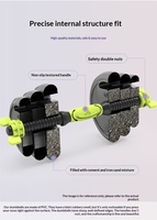 Ensemble d'haltères réglables en plastique légers pour remplissage sable/eau/ciment, portable pour entraînement à domicile, fitness, épaules et bras, poids personnalisables