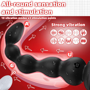 Vibrador Anal con Control Remoto para Hombres, Masajeador de Próstata, Tapón Anal, Bolas Anales, Juguetes Sexuales para Mujeres, Hombres y Gays, Juguete Masturbador - Product Image 4