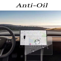 Le plus récent protecteur d'écran en verre trempé de navigation de voiture Anti-éblouissement Anti-empreintes digitales pour Tesla Model 3 Y Automotive