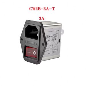Power Filter CW2B-3/6/10A-T Receptacle Type Purification with Dual Safety <b>Switch</b> with <b>Lamp</b> EMI Interference CW2B-6A-T CW2B-10A-T - Product Image 3