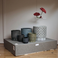 Pots à fleurs carrés en fibre de verre multicolores les plus vendus pour jardin extérieur, finition émaillée, biodégradables, écologiques, avec drainage