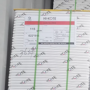 Papier d'art couché brillant et mat de qualité NEVIA/HI-KOTE GC2 APP, papier couché brillant pour impression offset C2s en bobine - Product Image 2
