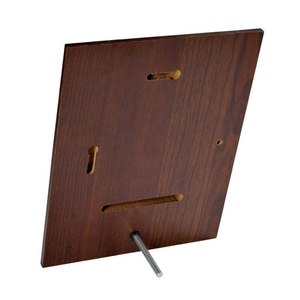 Targa Rettangolare in Noce 230x180x15 mm, Finitura in Legno Massello per Esposizione a Parete - Product Image 3