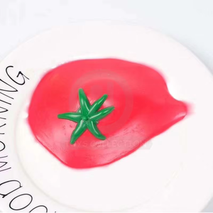 Jouet sensoriel créatif en TPR en forme de <span class=keywords><strong>tomate</strong></span>, jouet anti-stress à presser, boule d'eau amusante et amusante, jouet à mémoire de forme qui rebondit - Product Image 1