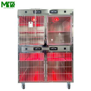 लक्जरी बिल्ली पालतू संयोजन पिंजरे 304 स्टेनलेस स्टील ऑक्सीजन केबिन प्रेरित पशु चिकित्सा उपकरण - Product Image 5