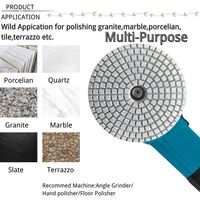 100mm 4" Tampon de ponçage en fibre de diamant pour granit et marbre