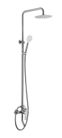 Ensemble de douche haute pression brossé sans plomb, personnalisable en gros par l'usine OEM, avec robinet de douche chaud et froid pour salle de bain, effet pluie intense