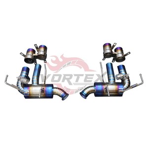 ท่อไอเสีย Vortex Titanium Valvetronic สำหรับ Ferrari F12 Berlinetta สีฟ้าเบิร์น พร้อมปลายท่อแบบ Quad และ Catback Pipe - Product Image 3