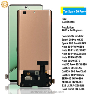 หน้าจอสัมผัสคุณภาพสูงแบบ OLED พร้อมชุดจอดิจิตอลสำหรับเปลี่ยน Tecno Camon 40 Pro Cm6 - Product Image 3