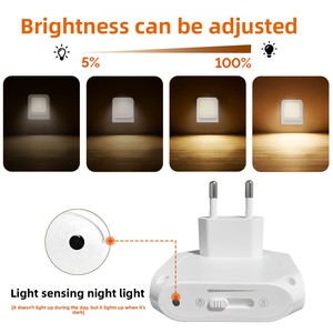 Smart Home Inalámbrico 5 colores <span class=keywords><strong>LED</strong></span> Luces de noche Mini ABS Cama <span class=keywords><strong>Sensor</strong></span> de movimiento para escalera Escalera Productos de tendencia - Product Image 4