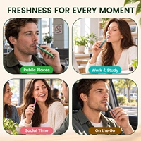 Focus Boost Daily Ritual Inhaler jetable en tube mince, saveur menthe poivrée et menthe verte, format cigarette, sans vapeur, direct usine